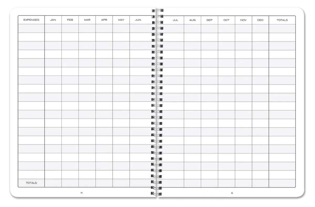 BookFactory Cuaderno de registro de ventas diarias, Wire-O, 100 páginas | Registro de resumen de ventas para pequeñas empresas, 8.5 x 11 pulgadas, fabricado en Estados Unidos