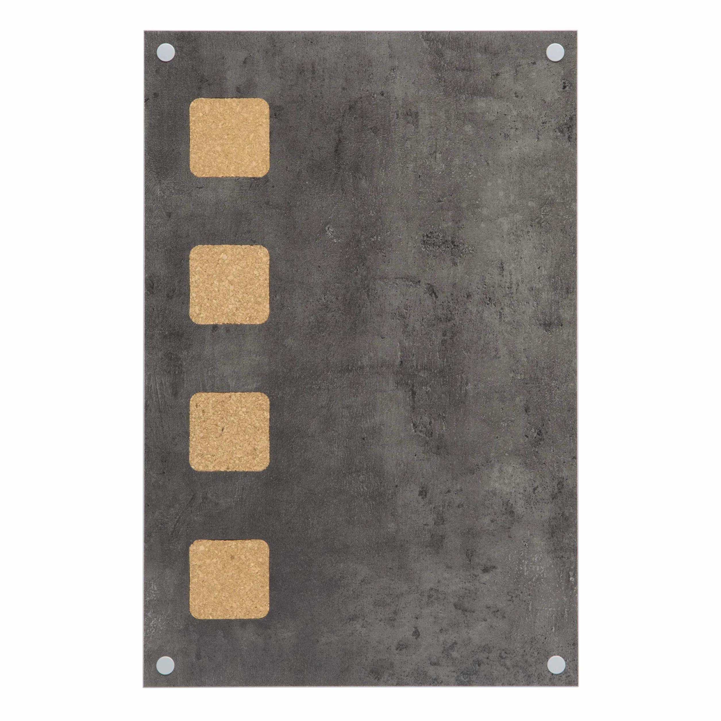 Securit Tablero de Corcho Pizarra Superficie Escritura 58x38x1.3 cm Gris Concrete Grey