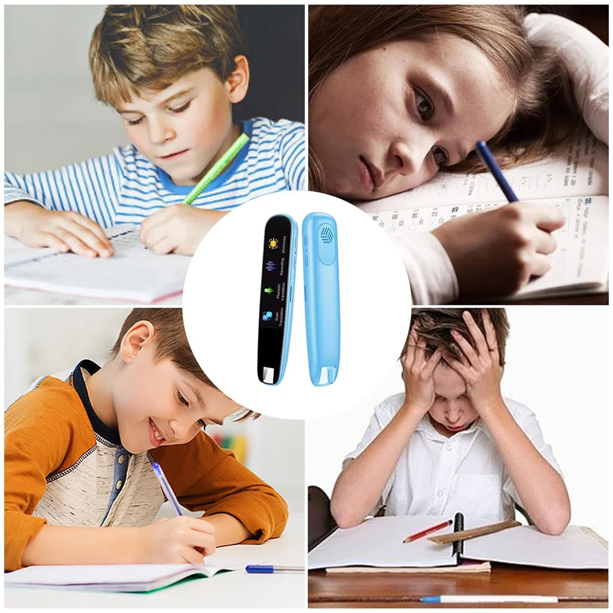 Genérico Pluma de Diccionario, Pluma de traducción Inteligente - Rotulador | de escaneo de 113 Idiomas - Dispositivo de traducción de Voz, Dispositivo de de Texto para el Aprendizaje de Idiomas