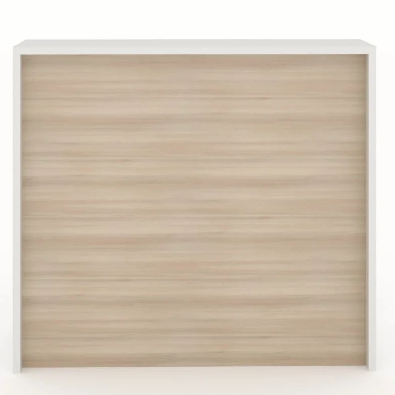 MOSTRADOR de Recepción y Oficina Laminado Color Acacia 25mm Grosor 125x105x50 cm