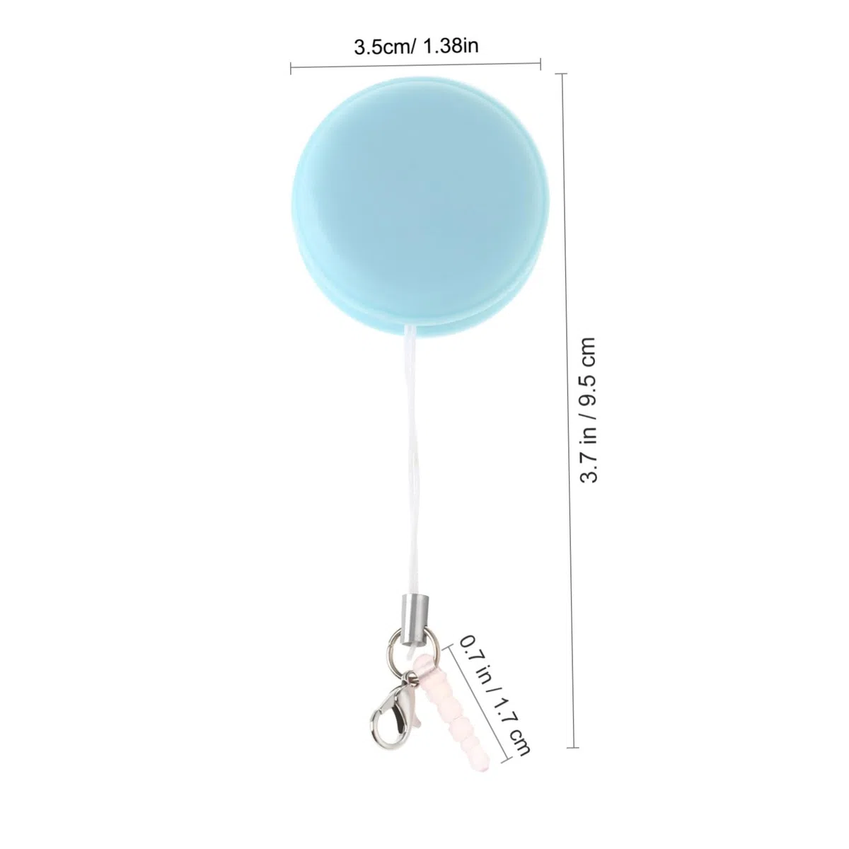 Limpiador de Pantalla Macarons para Teléfonos Inteligentes con 4 Unidades, Material Silicona y PP, Quita Huellas y Manchas, con Cordón y Hebilla para Uso Portátil