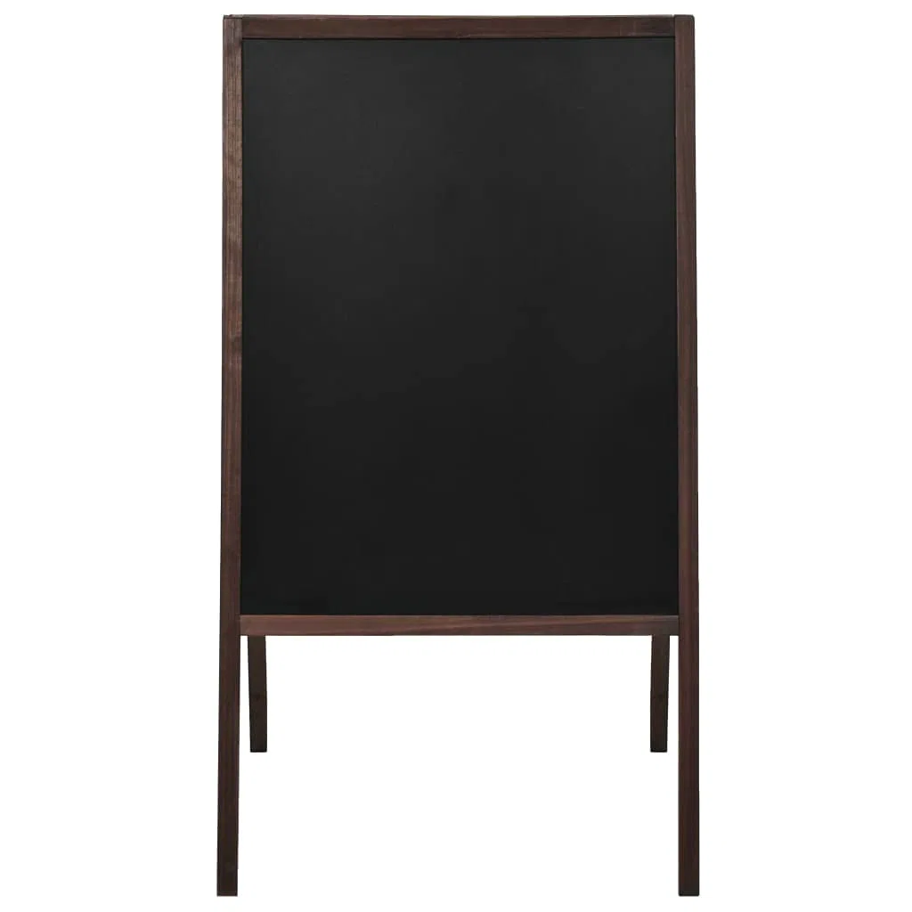 Pizarra de doble cara con caballete de madera de cedro, 60 x 80 cm, pizarra negra de tiza con caballete, se puede escribir con tiza y rotuladores de tiza, para bares, restaurantes locales