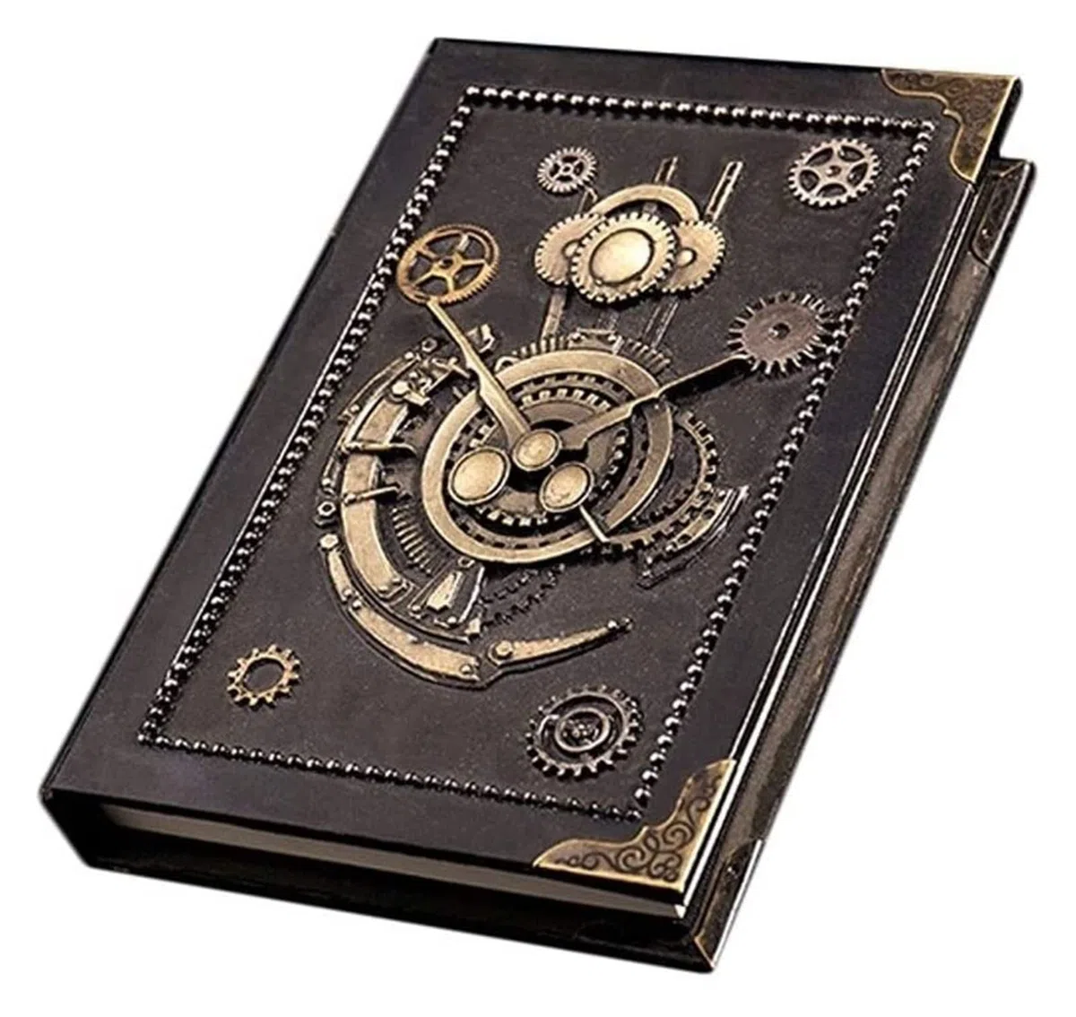 Cuaderno Libreta Diario De Historia, Tapa Dura, Material De Metal Cortical, Diario, Papel Grueso Premium Rayado Clásico, 6.5 X 5 Pies Cuaderno De Viaje(B)