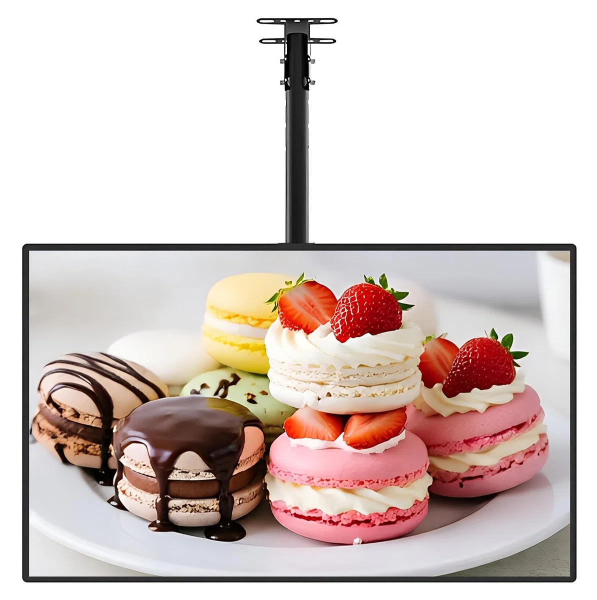 Tablero De Menú Retroiluminado LED Ultra Delgado con Brazo Telescópico Ajustable para Restaurantes, Pantalla De Visualización Retroiluminada, Cartel Iluminado Pared para Uso En Cafeterías