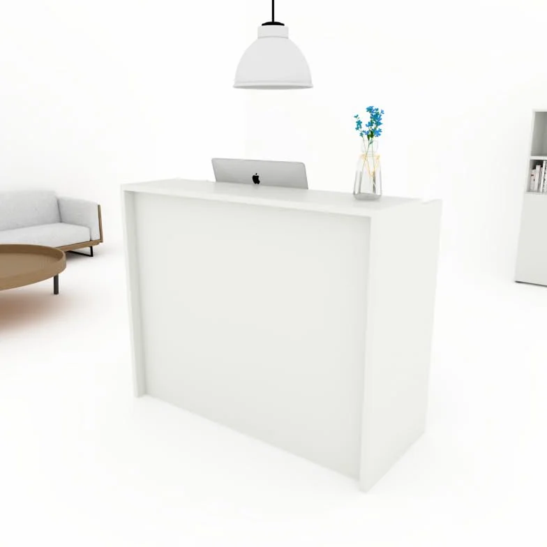 Mostrador Blanco Laminado 120x105x50cms Grosor 25mm
