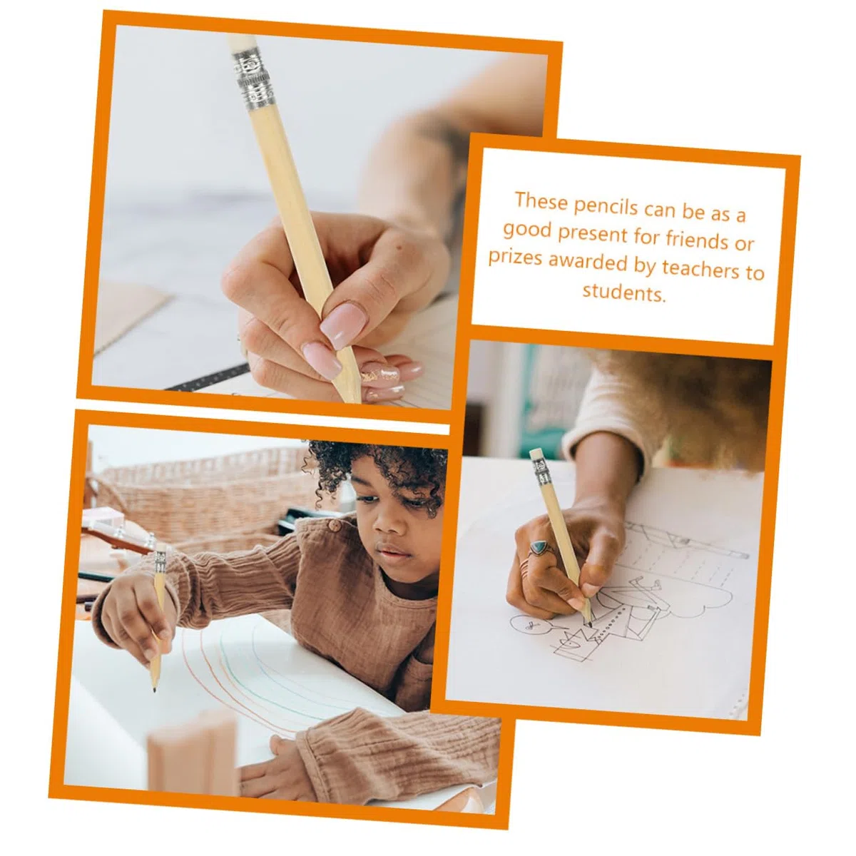 DOITOOL 3 Series Lote De Lápices De Cortos Con Borrador Lápices De Escritura Ergonómicos Dibujo Y De Golf Oficina Y Escuela 100 Piezas X 3