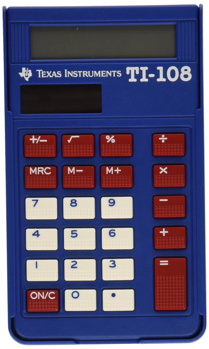 Texas Instruments TI-108 calculadora Bolsillo Calculadora científica Azul
