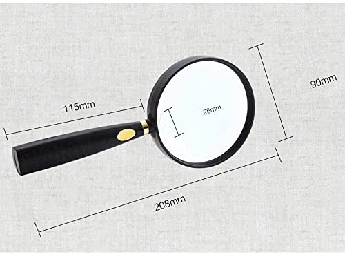 Lupa de mano con luz LED, óptica de alta definición 10X/20X, lente de 208 x 110 mm para una fácil lectura e inspección detallada