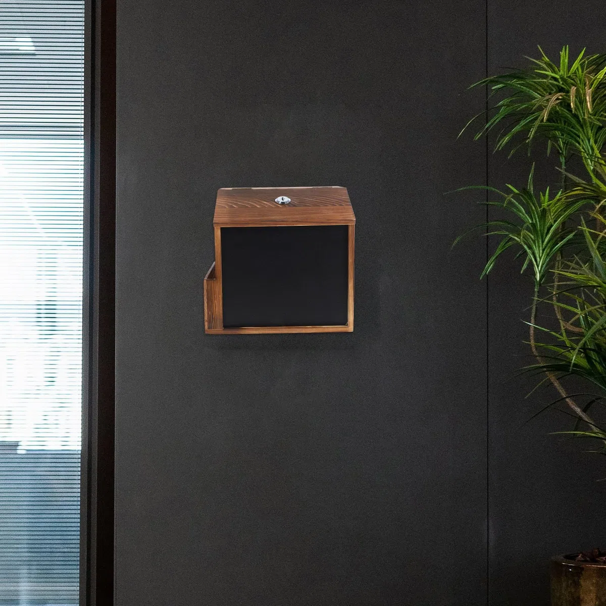 Artibetter Buzón de Sugerencias con Tornillos de Madera y Ranura con Cerradura Fácil Instalación para Montaje en Pared Adecuado para Recaudación de y en Restaurantes