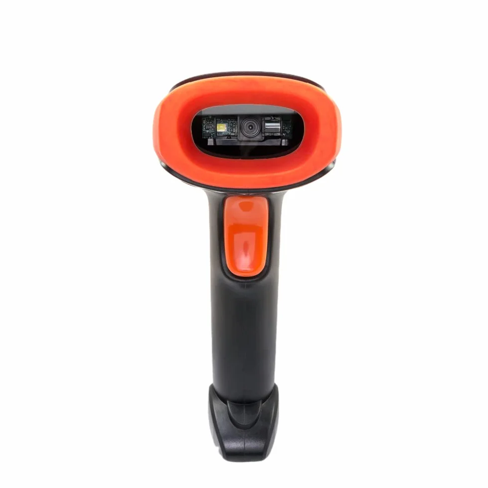 Yanzeo Escáner de código de Barras Inalámbrico 2.4G USB Láser 2D QR POS