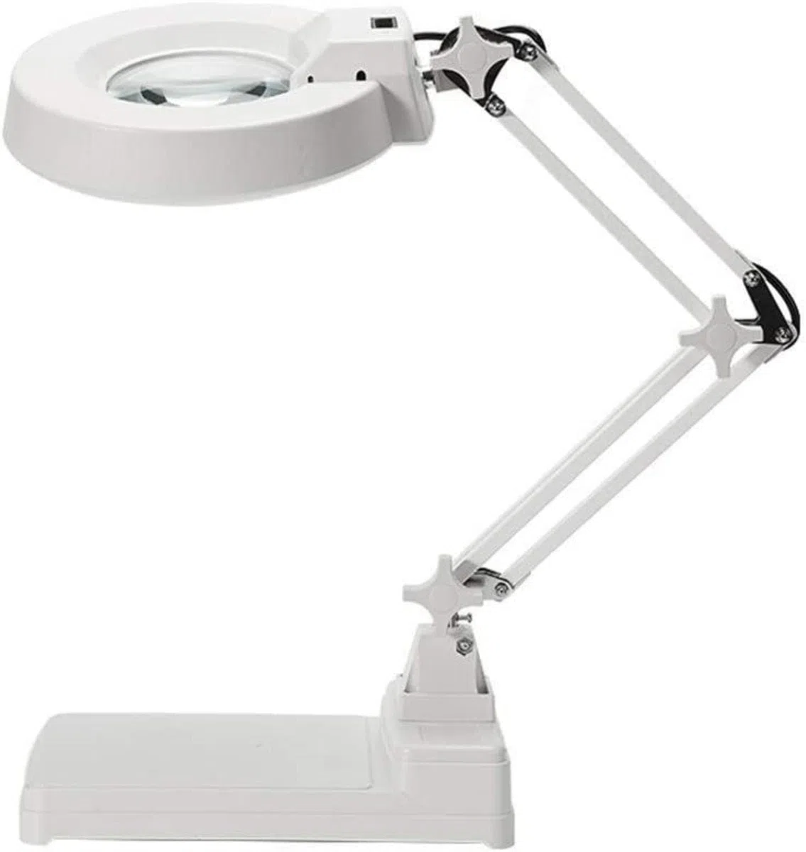 Lupa de Escritorio, Lupa de sobremesa, Lupa de Alta definición HD, Soporte de Acero Inoxidable con luz, Lente óptica, Lupa con luz LED.