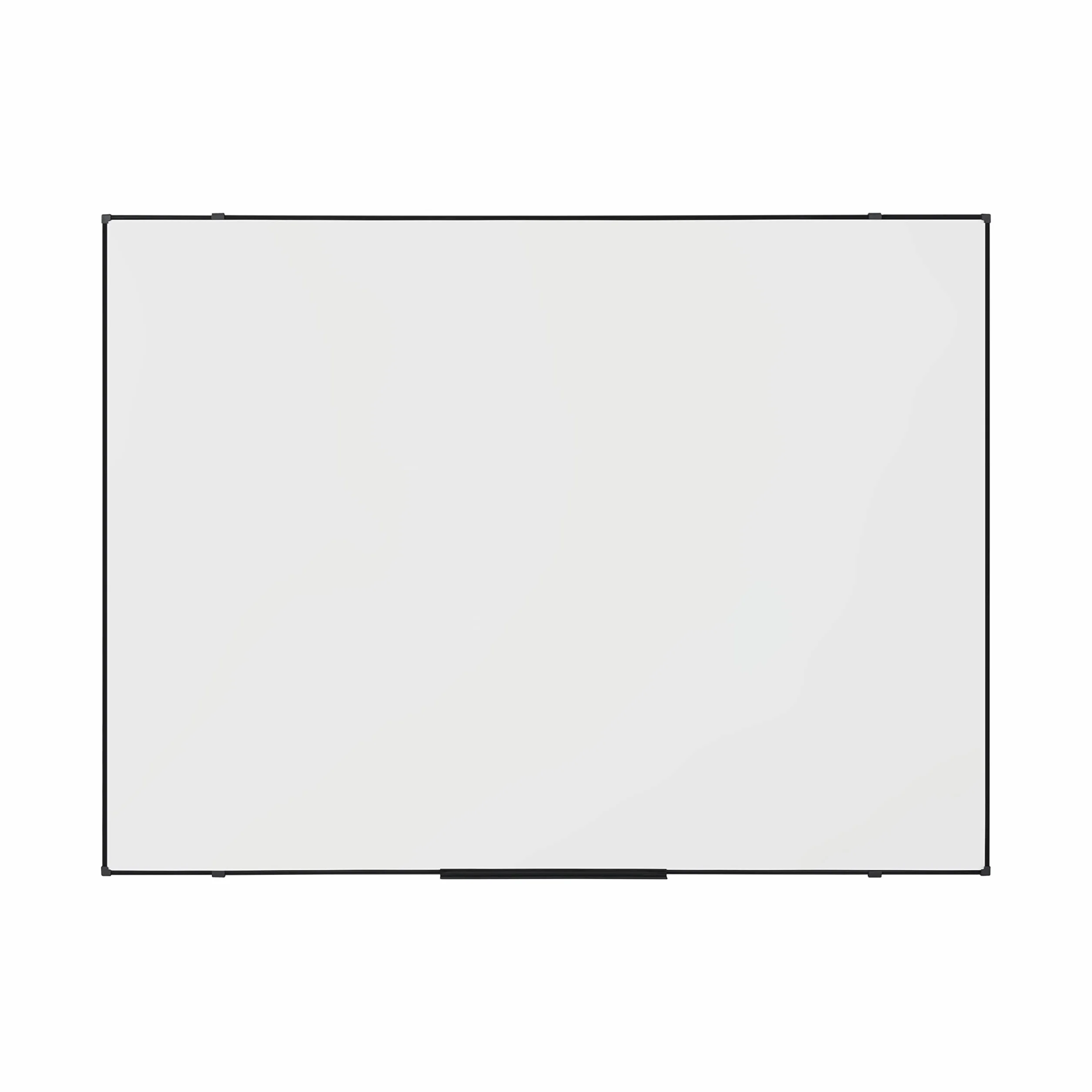 Pizarra Blanca Magnética Economy 120 x 90 cm Superficie de Acero Lacado en Seco Marco Negro