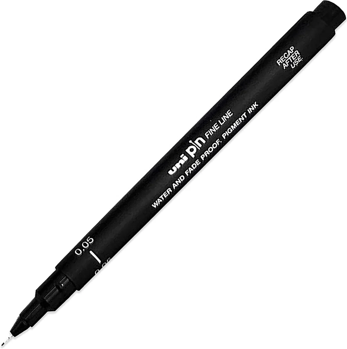 uni-ball Uni Pin Fineliner - Bolígrafos de dibujo (tinta negra, punta de 0,05 mm, 8 unidades)