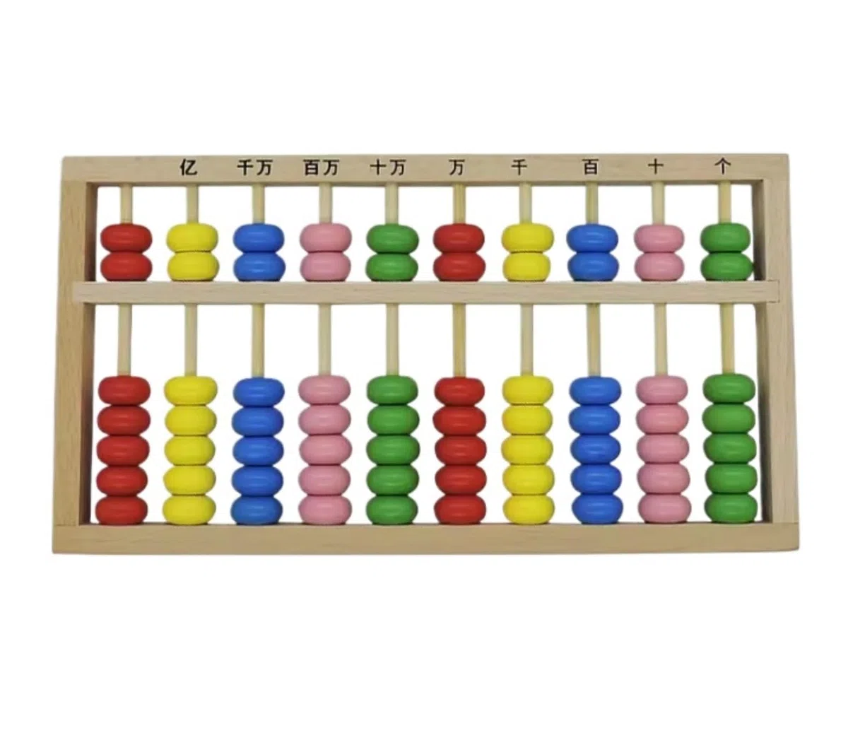Ábaco Ábaco De Madera con Cuentas 10 Dígitos, Calculadora China, For Aprendizaje Matemáticas, Herramienta Educativa Conteo Oficina Material