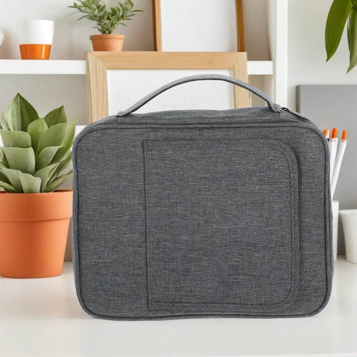 Bolsa Protectora para Biblias con Asa y Soporte, Funda de Poliéster Portátil para Estudio y Transporte Diario, Paquete de 2 Piezas