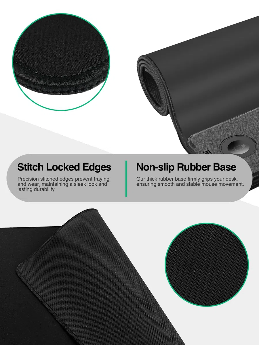 Alfombrilla de mouse con carga inalámbrica magnética, alfombrilla de escritorio grande, alfombrilla de mouse antideslizante, alfombrilla de teclado para juegos, escritorio, oficina, PC (la carga