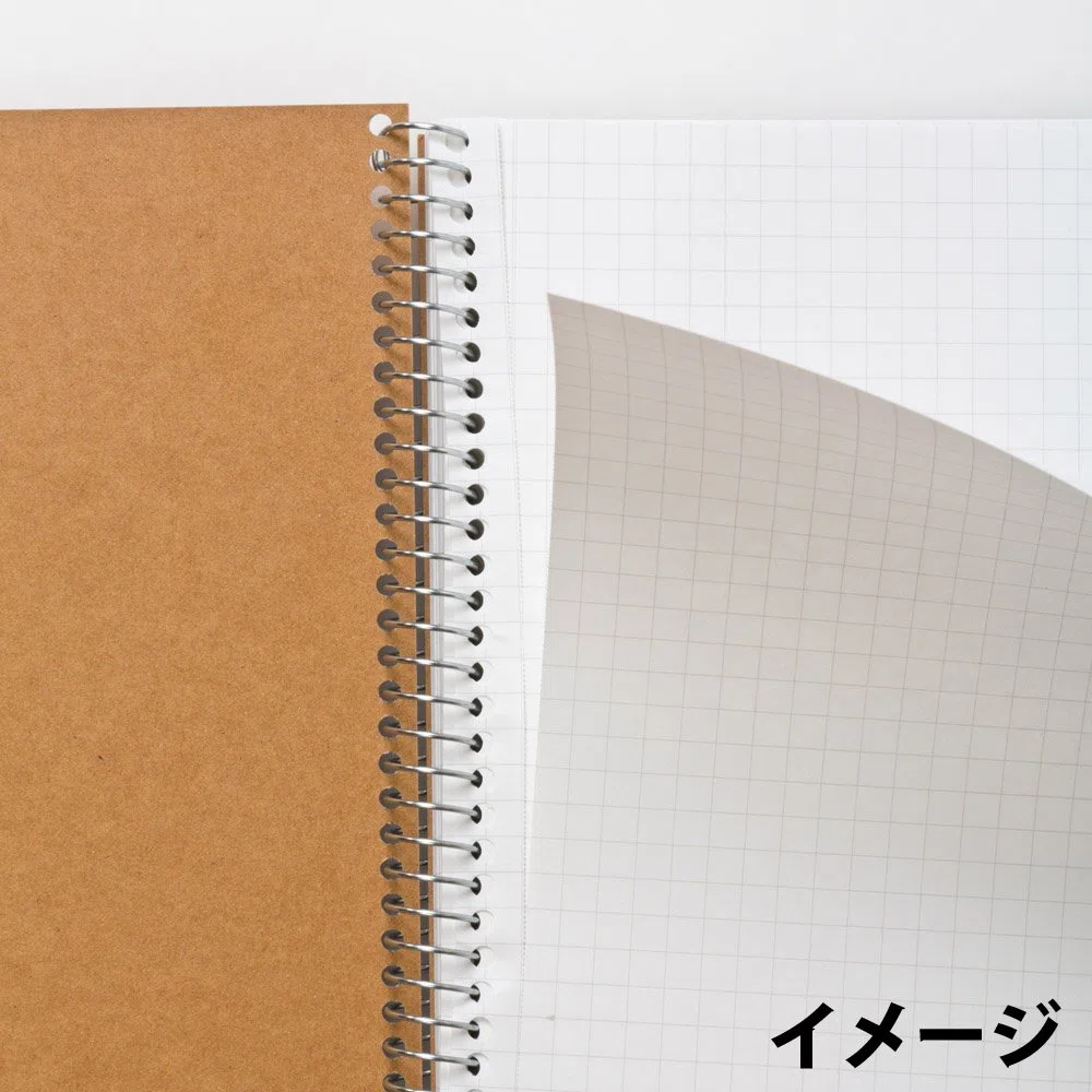 Maruman N247 - Cuaderno de anillas (5 mm), cuadrícula, básico, A5, 40 hojas, juego de 10