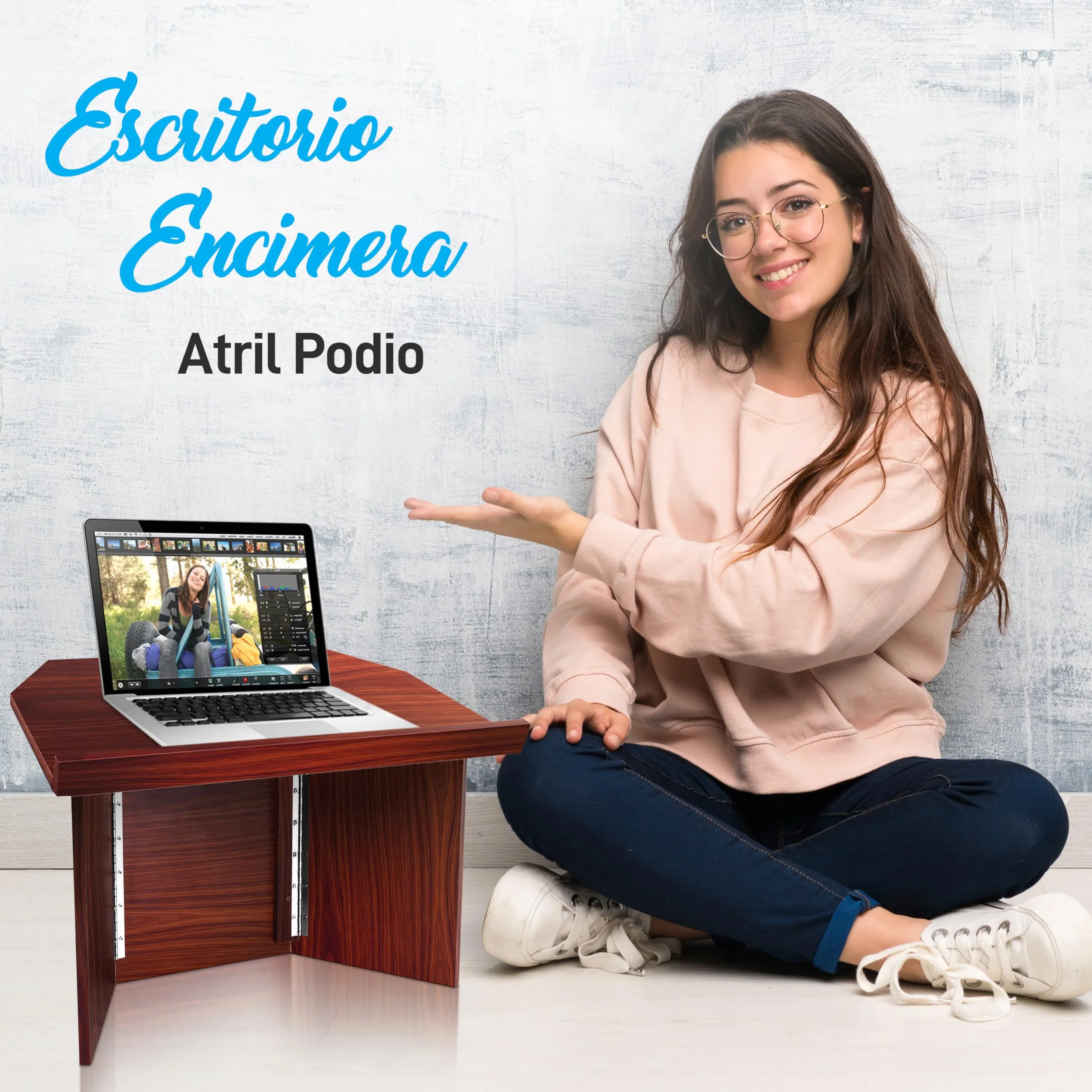 Pyle atril de escritorio, Plegable, Soporte, Podio de mesa para clases, Profesores, Conferencistas, Clases, Ideal para portatiles, Libros y material didactico