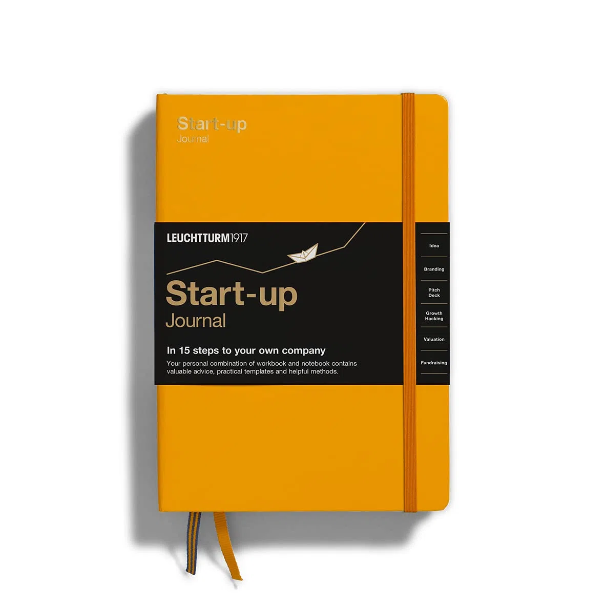LEUCHTTURM1917 363843 Start- up Journal, Medium (A5), Tapas duras, 294 páginas numeradas, Rising Sun, Inglés