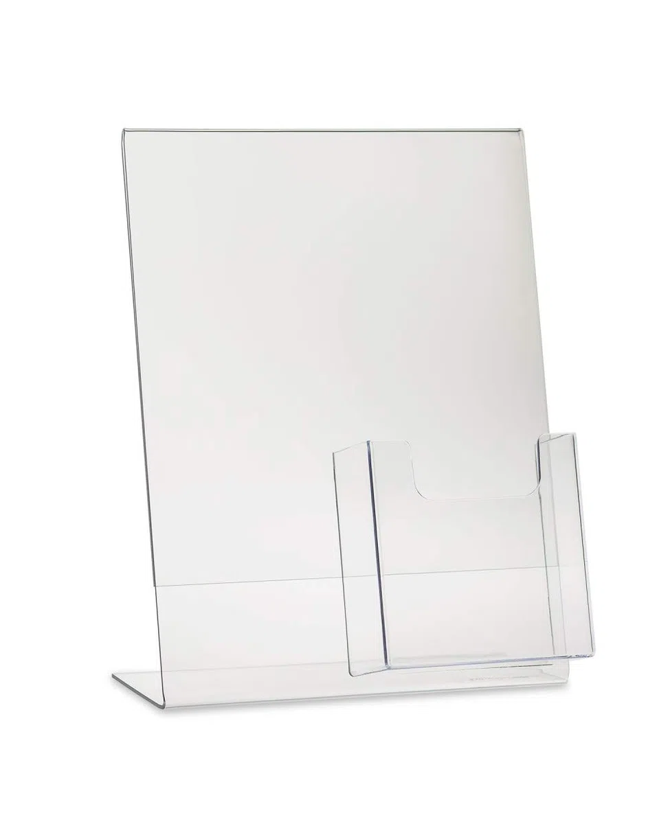 SourceOne Slant LLC detrás firma Abonado Premium 8,5 x 11 pulgadas con Tríptico de bolsillo (6 Pack)