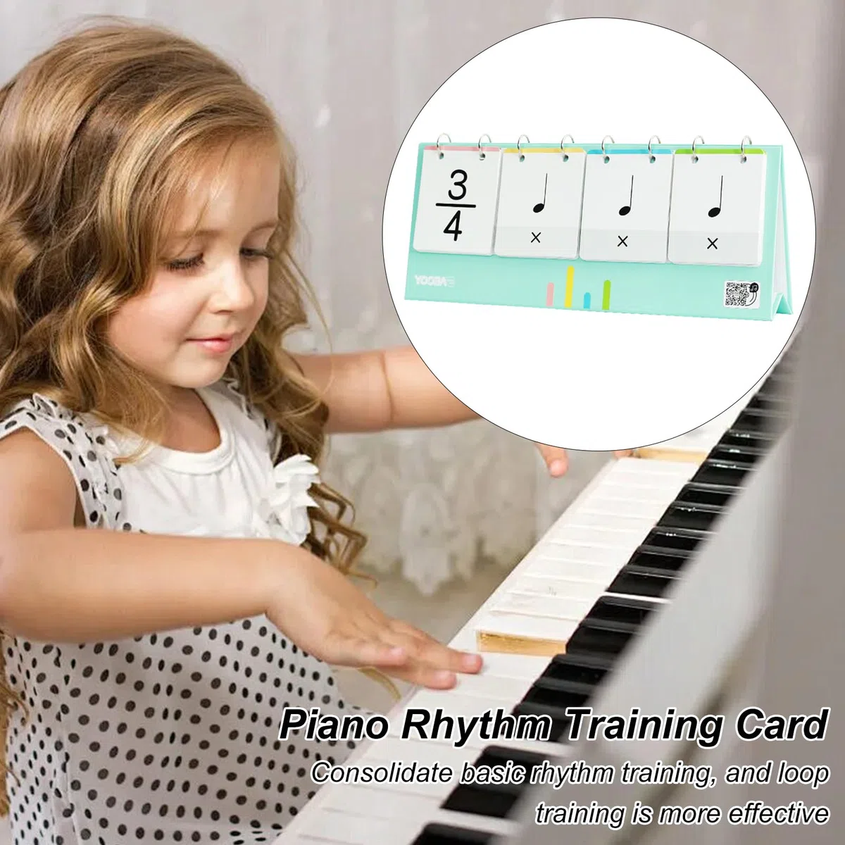 Tarjetas De Entrenamiento De Ritmo De Piano Para Educación Musical Temprana, Tarjetas Flash Para Mejorar La Coordinación De La Comprensión Del Tiempo | Materiales Didácticos Para Educadores Musicales,
