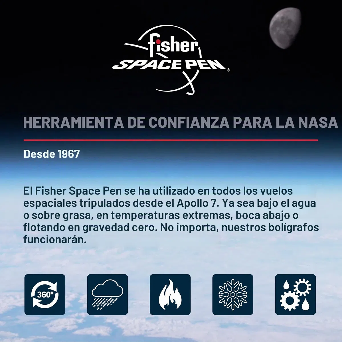 Fisher Space Pen FP44443 Cuchillo Tascabile,Unisex - Adulto, Negro, un tamaño