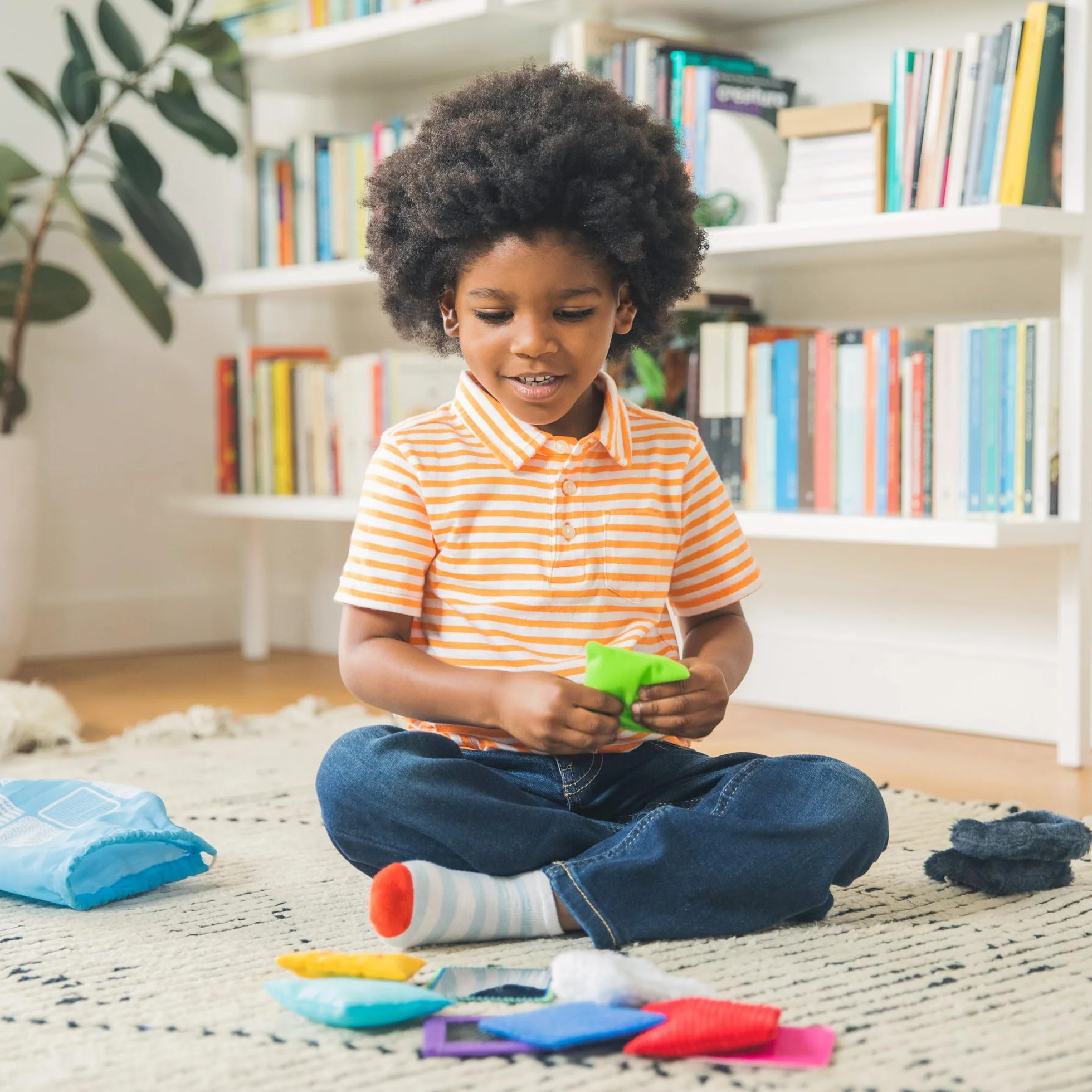 Learning Resources Teachable Touchables Cuadrados con Texturas Juego Sensorial Táctil, 20 Piezas, Multicolor, 6 cm, Juguete Educativo para Niños, Estimulación Sensorial
