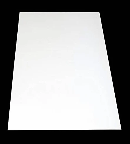 GME Placa ABS de color blanco - 1000 x 490 mm - 1 mm - Rectangular - Unilateral