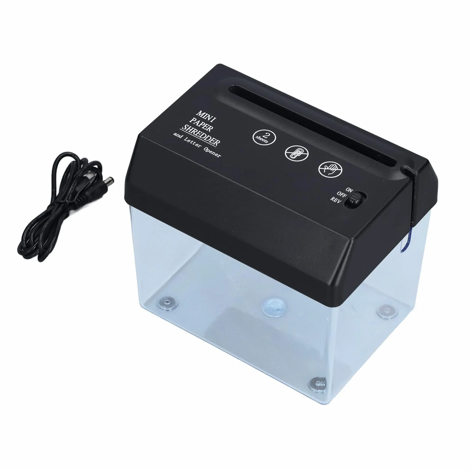Ejoyous Mini Trituradora de Documentos, Cortadora de Papel A6, Trituradora Pequeña, Trituradora de Documentos Eléctrica, Cortadora de Papel Portátil para Oficina, Escuela y Familia