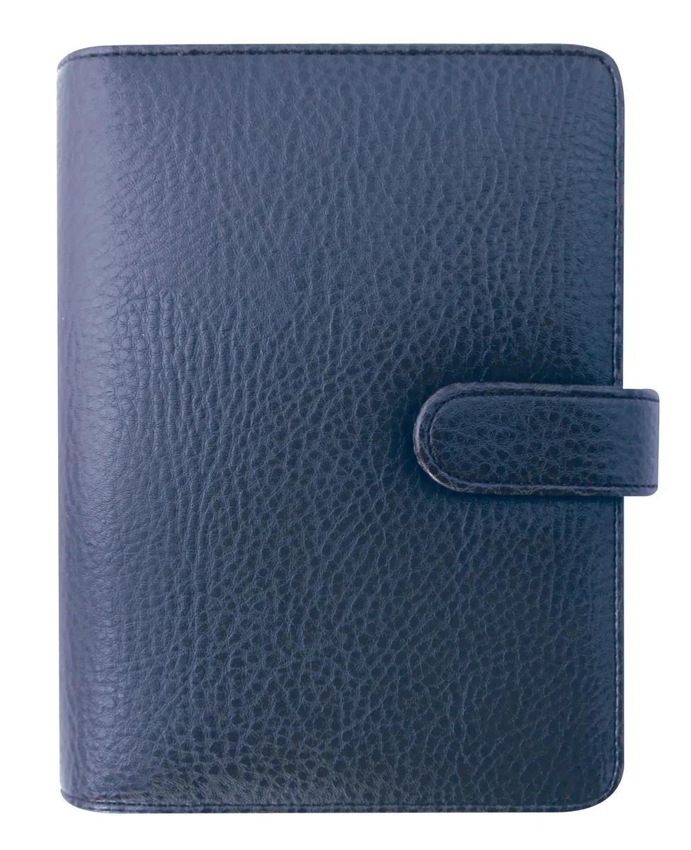 Exacompta Exatime 17 Baltique - Agenda flip (1 semana en 2 páginas, cuero ecológico), color azul