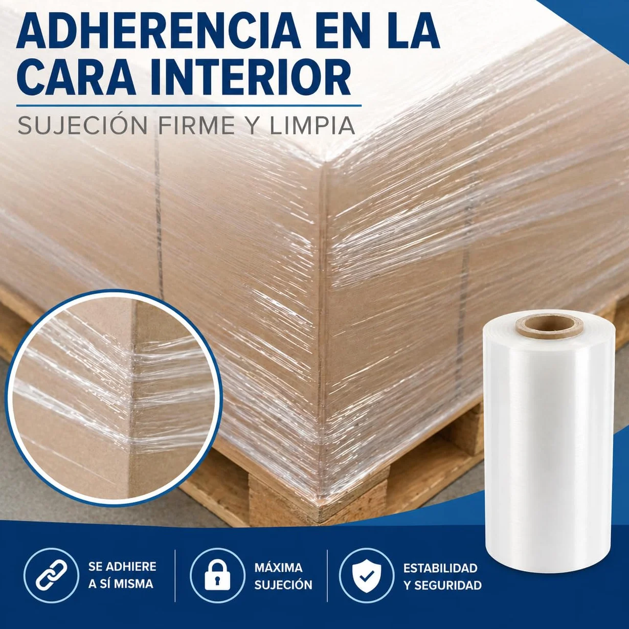 Film Estirable Automático Transparente 500 mm x 1512 m – Bobina Industrial 16 kg – 23 Micras ±2 – Plástico Stretch Film para Enfardadora Automática, Paletizado, Embalaje y Logística Profesional