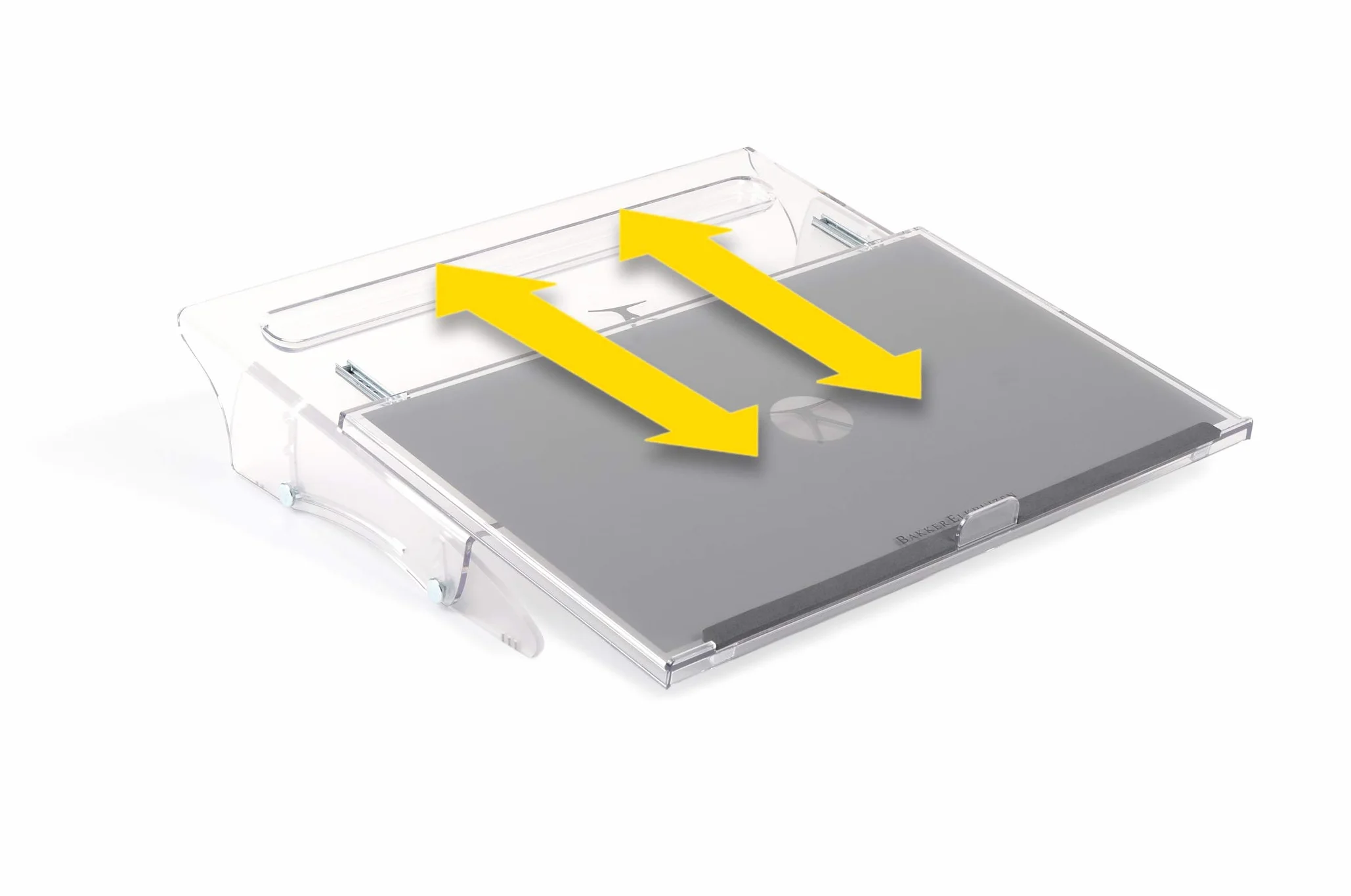 BakkerElkhuizen FlexDesk 640 - Soporte portátil para escribir, transparente