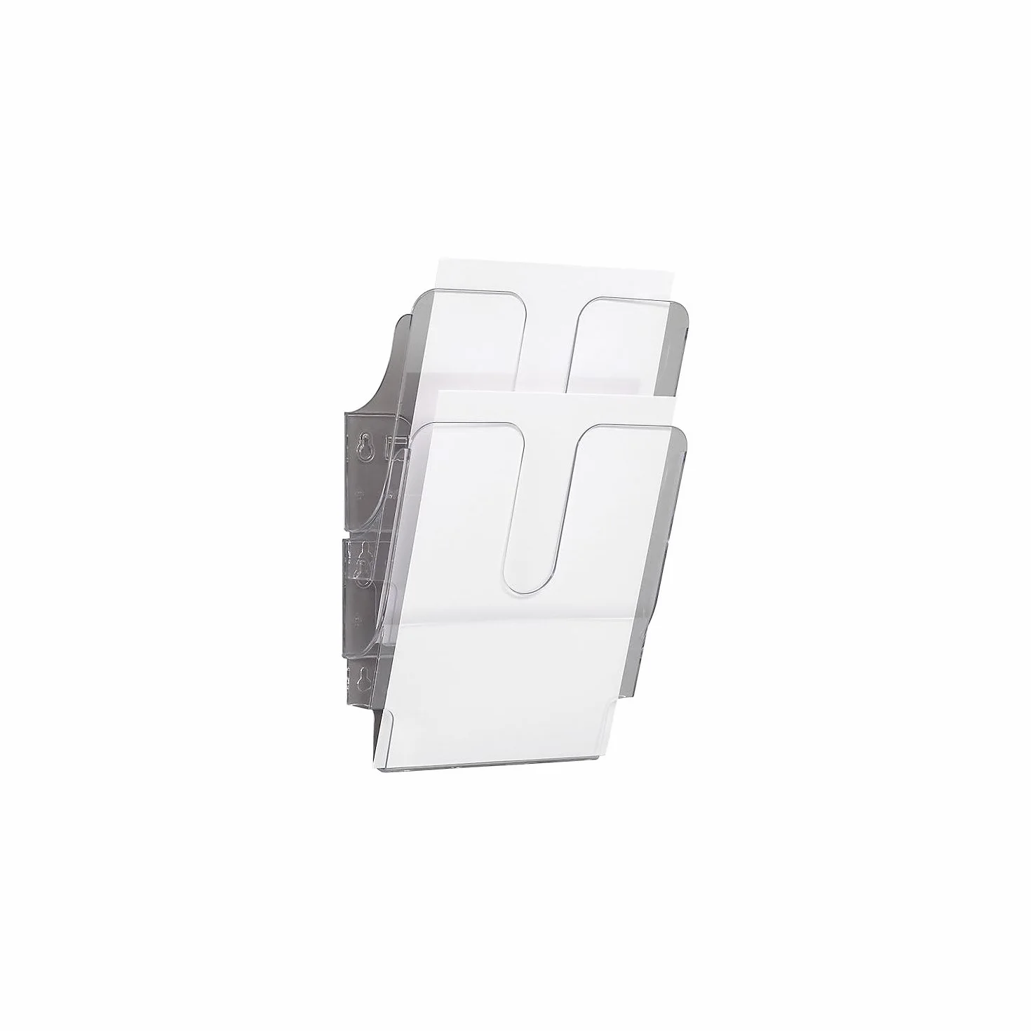 Durable 1709008400 Juego de dispensadores de folletos FlexiPlus 2 A4, 1 juego, transparente