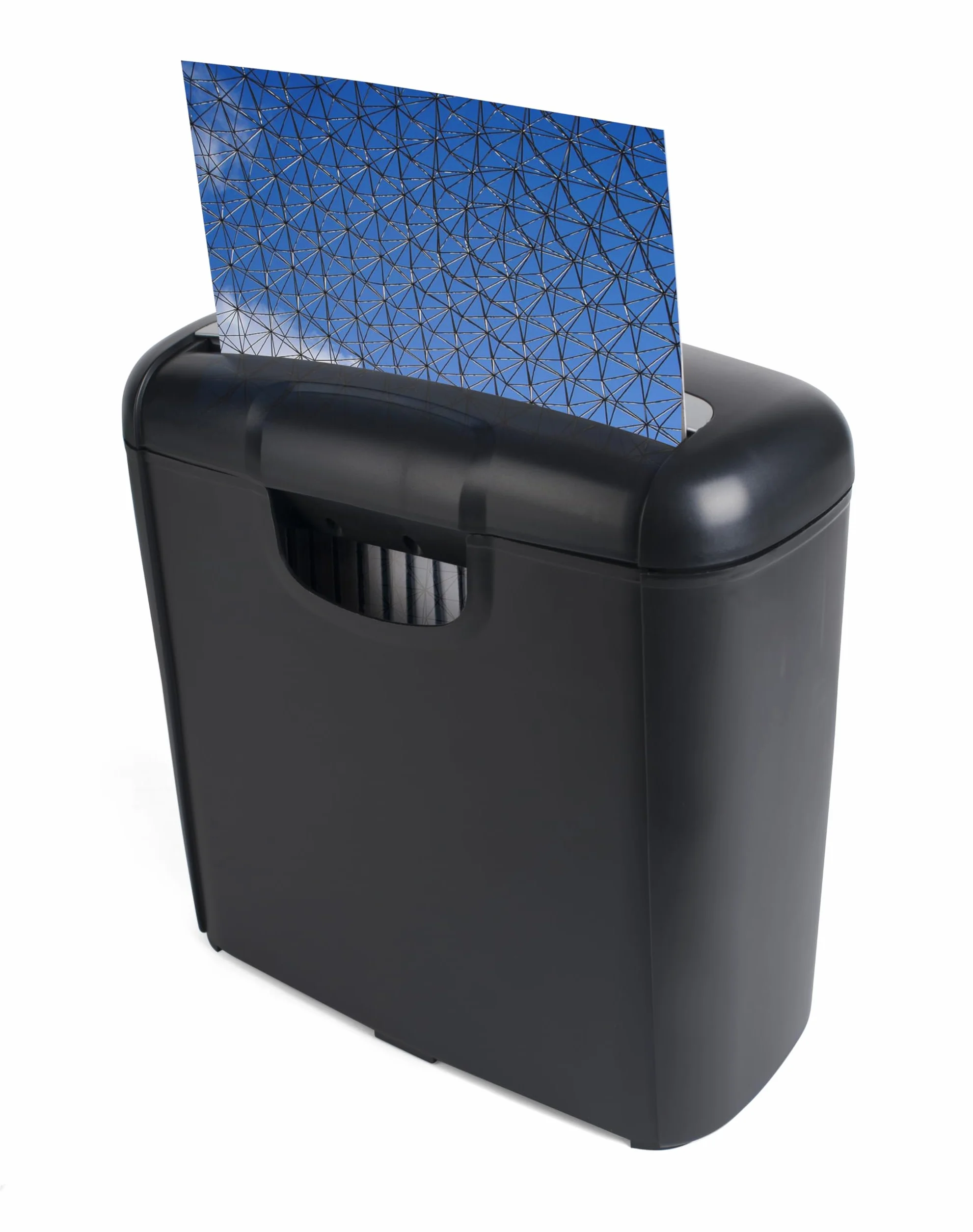 Pavo - Destructor de Documentos Premium hasta 6 Hojas, Corte en Bandas, Destructor de Tarjetas de crédito con Papelera, 10 L, Negro, 8029310