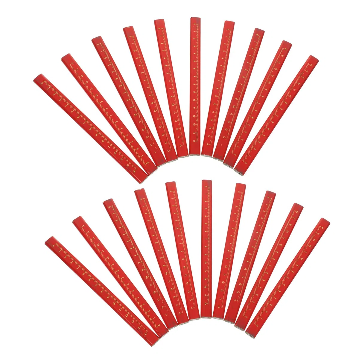 Cabilock 100 Piezas herramientas para trabajar la madera lapiz lápices para trabajar la madera Red