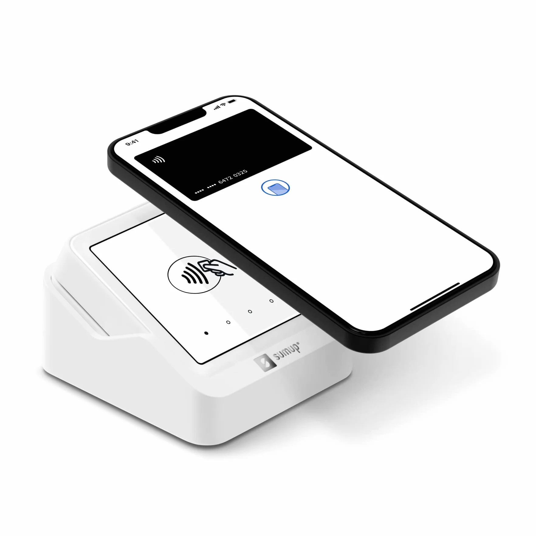SUMUP Solo Terminal de Tarjetas con Base de Carga - Terminal Independiente con Pantalla Táctil y Datos Móviles Ilimitados