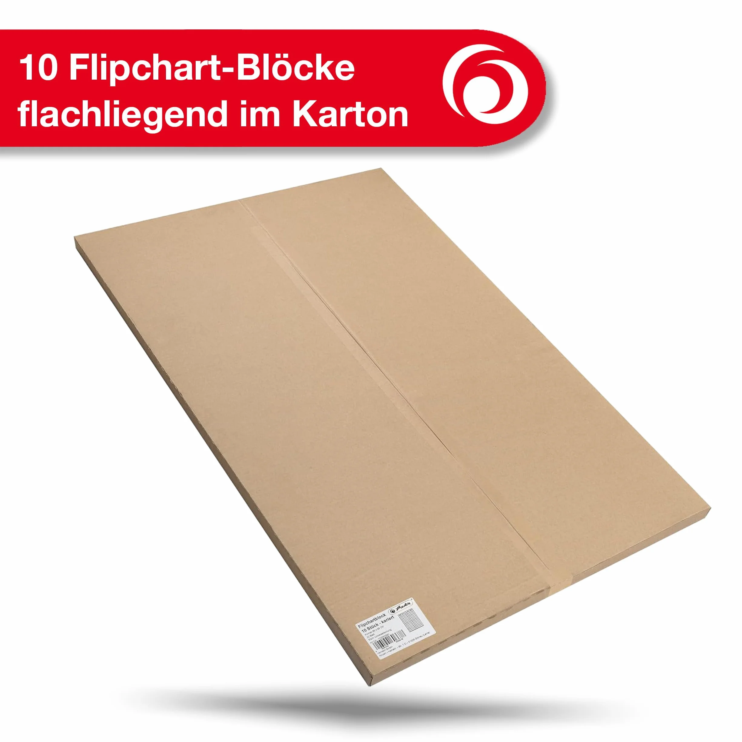 Landre Recycling 100050591-10 Bloques de papel para rotafolio, 20 hojas, 68 x 99 cm, 80 g/m²