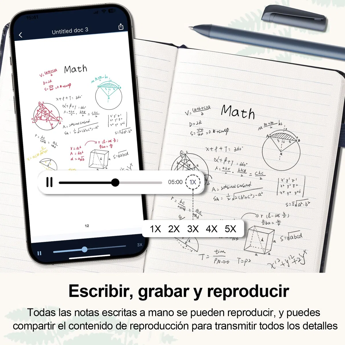 Yuan Libreta Inteligente con Bolígrafo Inteligente Incluido, admite Sync | Smart Writing Set Cuaderno Digital Smart Digital Notepad Escritura Inteligente para Notas y Bocetos, y Partage en Tiempo Real