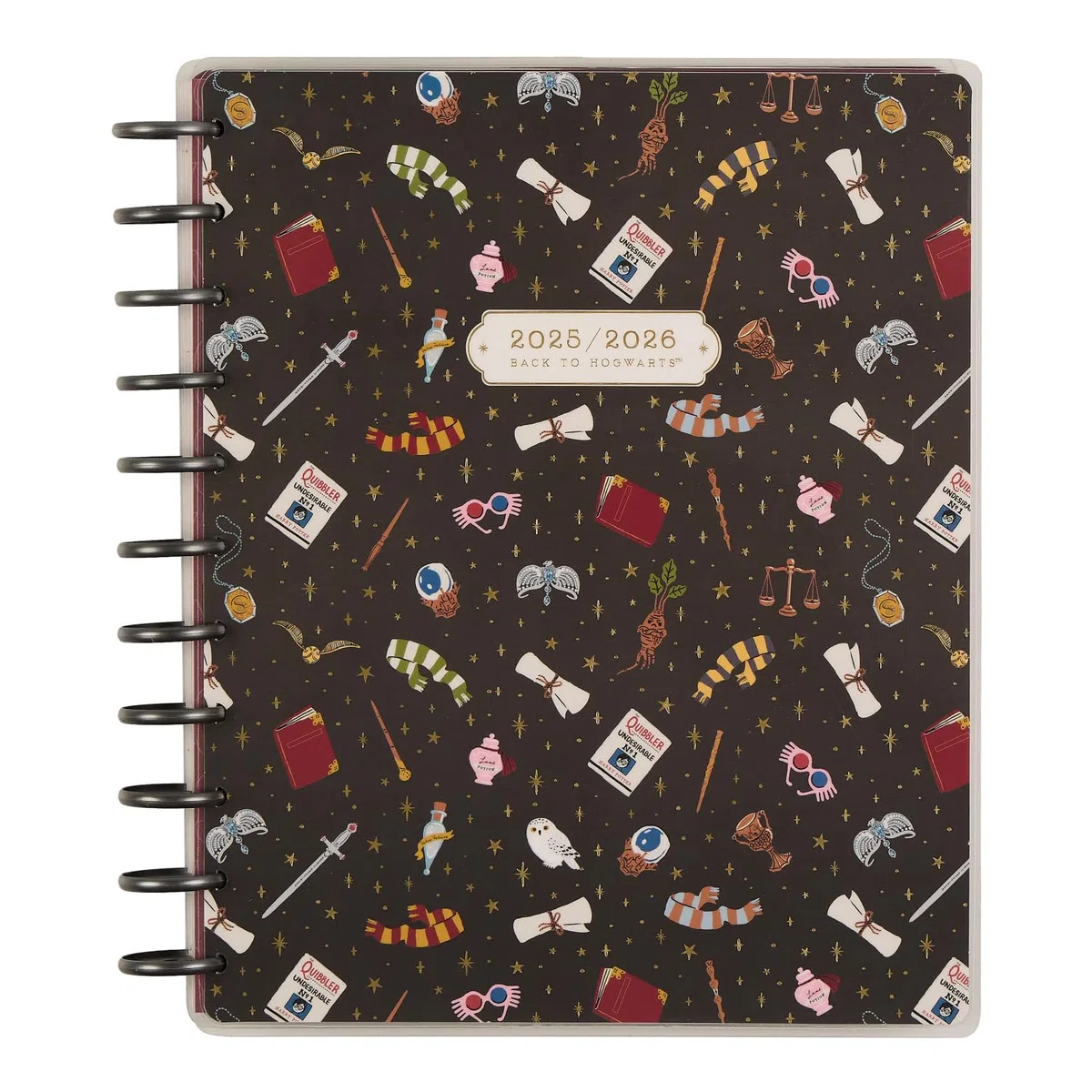 Happy Planner Harry Potter - Planificador de 12 meses de julio de 2025 a junio de 2026, tamaño grande, diseño estudiantil, regreso a Hogwarts