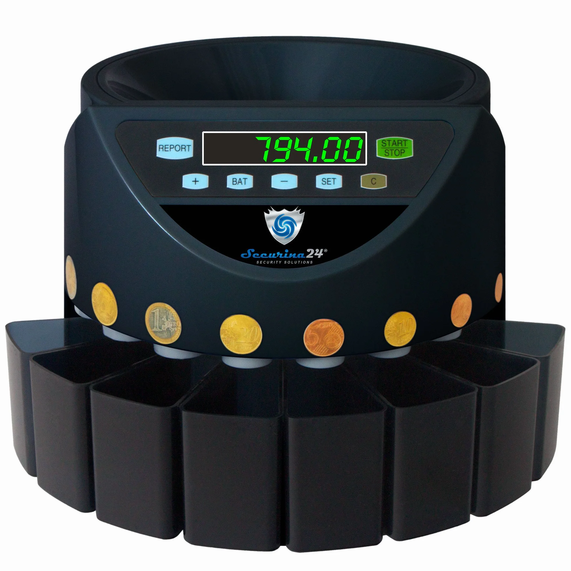 Securina24 SR1200BBB Automatyczny Licznik Monet Czarny