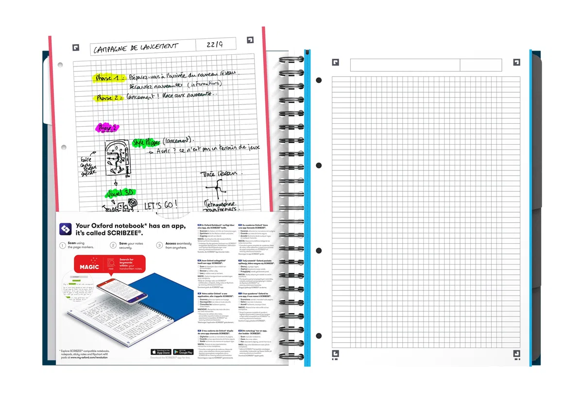 Oxford Essentials - Pack de 5 cuadernos en espiral doble, tapa extradura, A4+