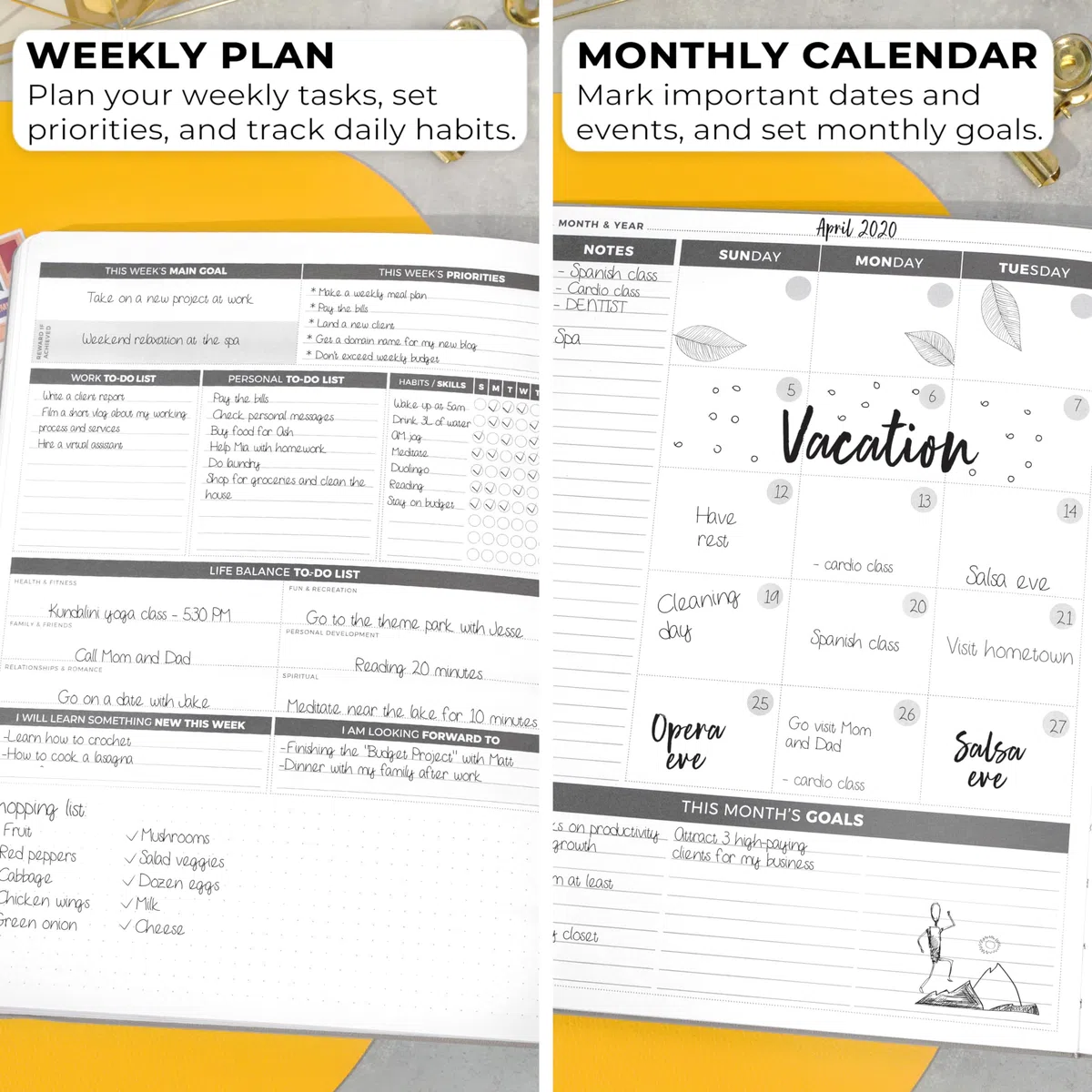Clever Fox Planner Daily PRO - Agenda diaria y diario de gratitud para aumentar la productividad, gestión del tiempo y alcanzar tus objetivos, sin fecha, tamaño A4, 21,5 x 28 cm, dura 3 meses (gris)