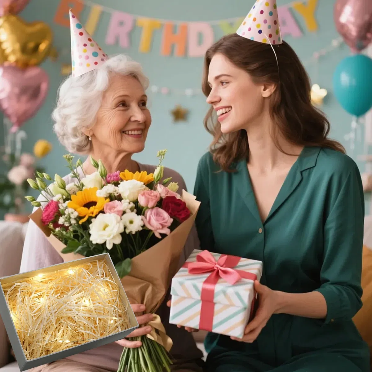 1000 g de material de relleno de regalo, papel triturado para caja de regalo, decoración de manualidades, material de relleno de rafia, papel de seda triturado, relleno para paquetes de 1 kg (champán)