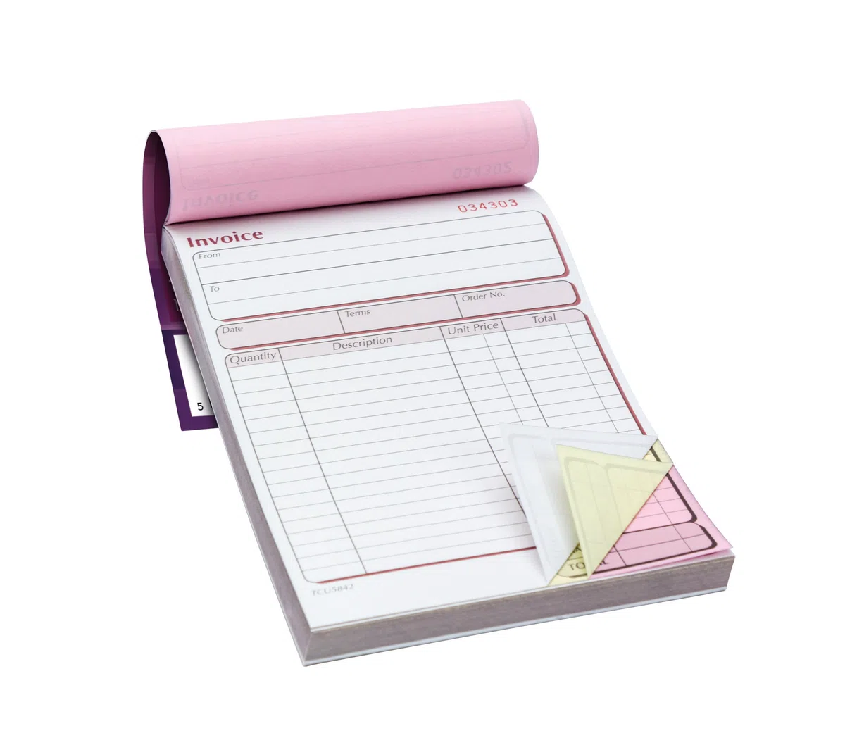Pukka Pads – Lote de 5 cuadernos de Facture triplicado (autocopiants 203 x 137 mm