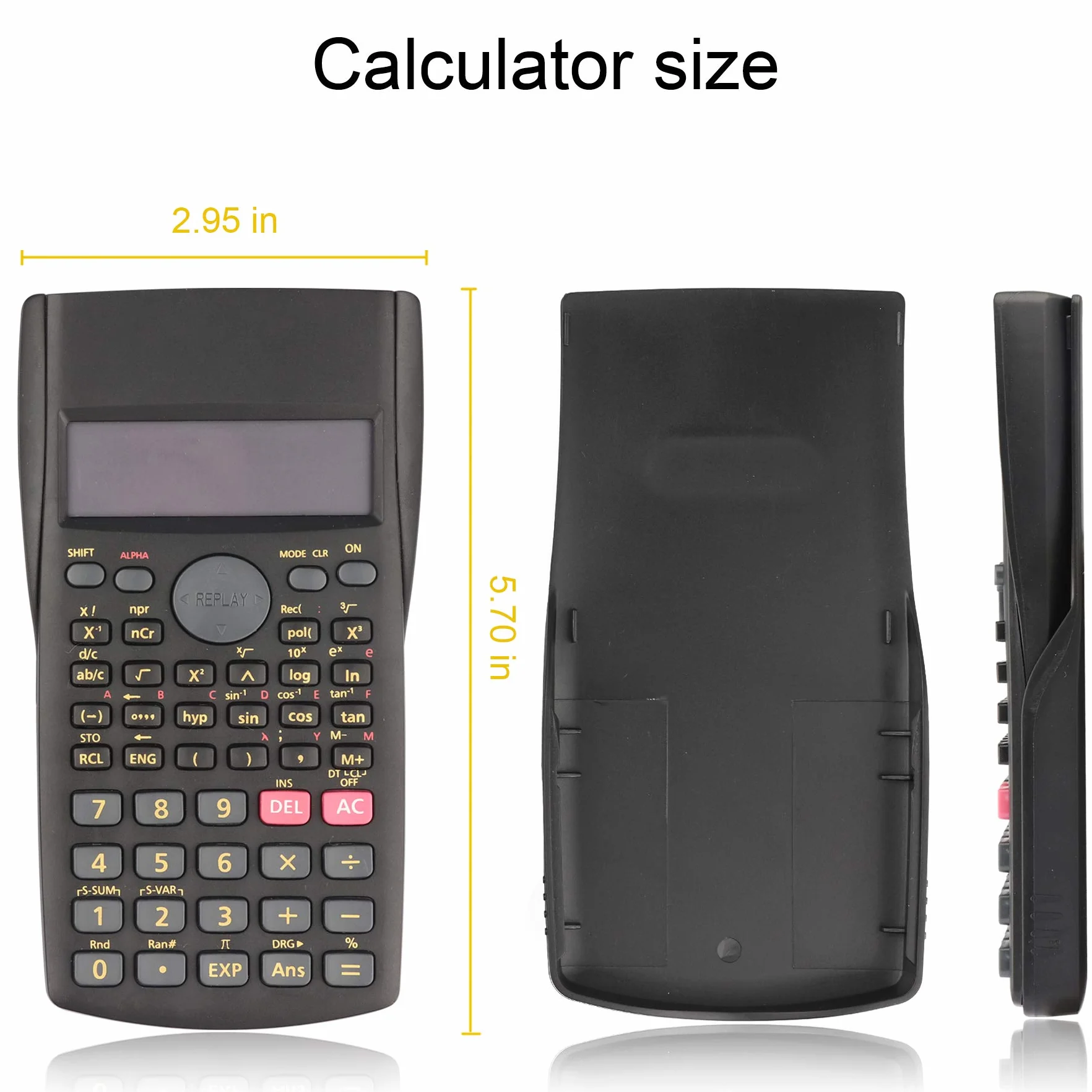 Calculadora científica de 2 líneas de ingeniería, calculadora de función para escuela y negocios (HY-82MS)