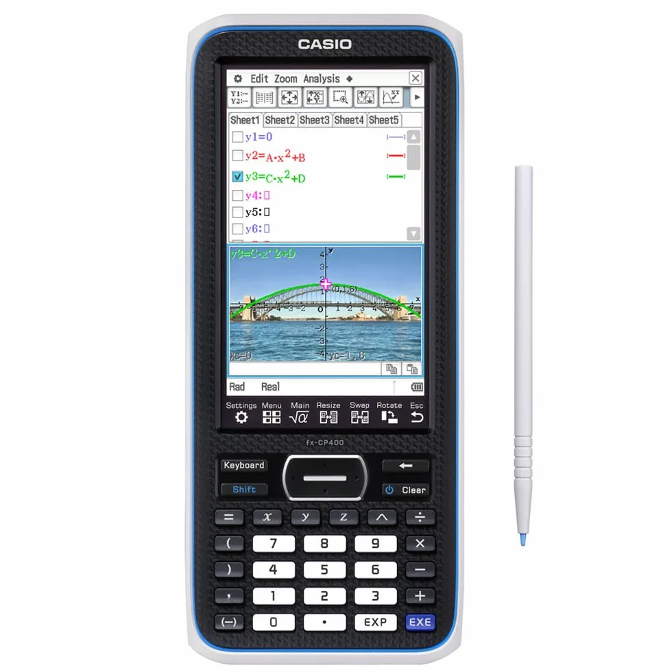 Casio FX-CP400 classpad II Calculadora gráfica, Color Negro