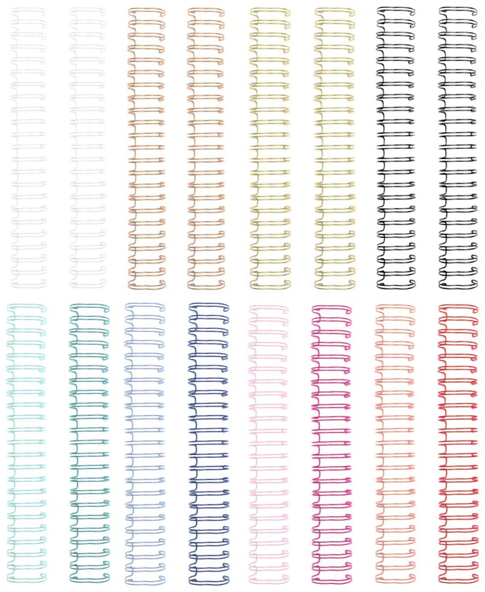 Cinch - Alambre de encuadernación para libros (paquete de 16 piezas, multicolor)