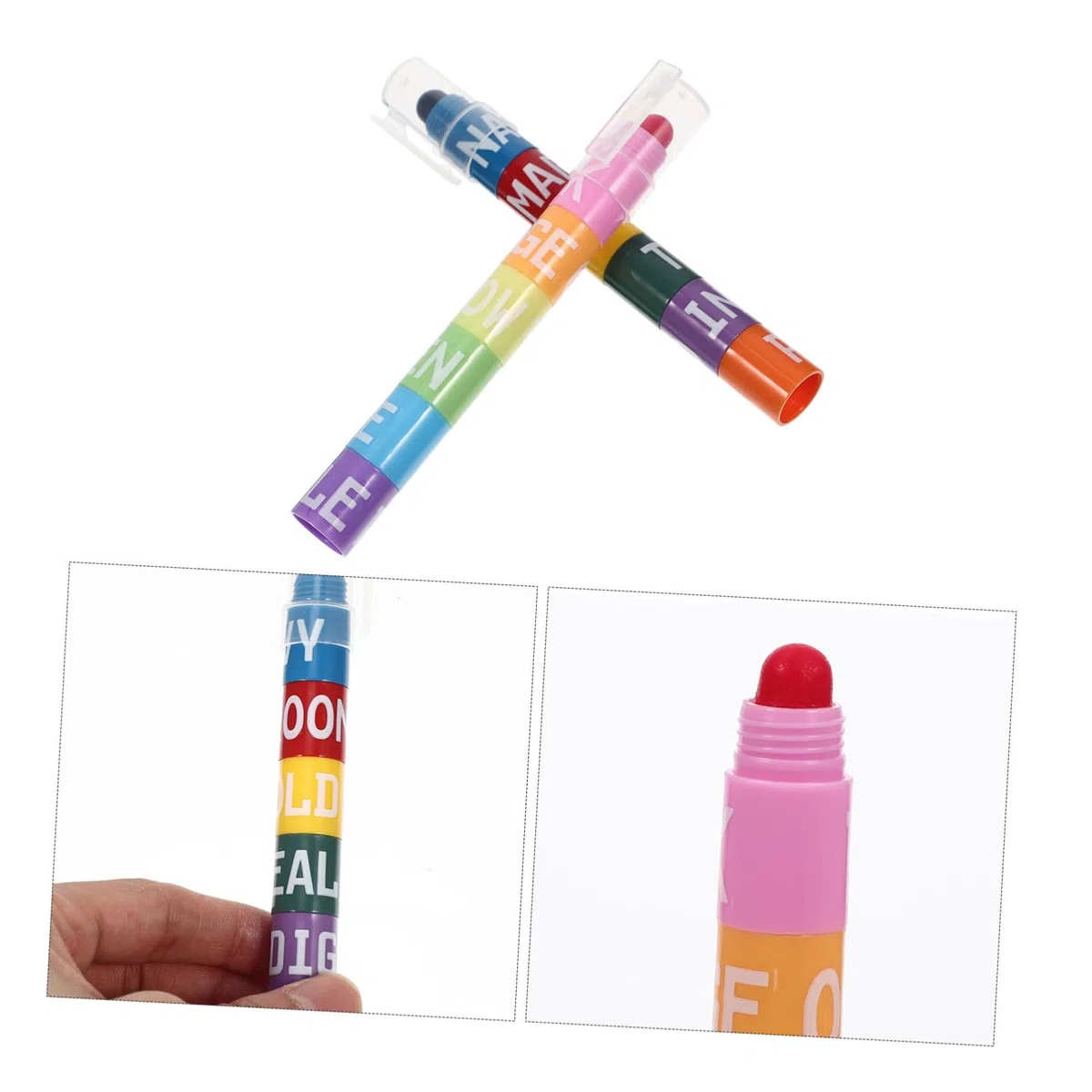 NUOBESTY 10juegos Marcadores Fluorescentes Pastel Escolares y Para Escritura y Dibujo