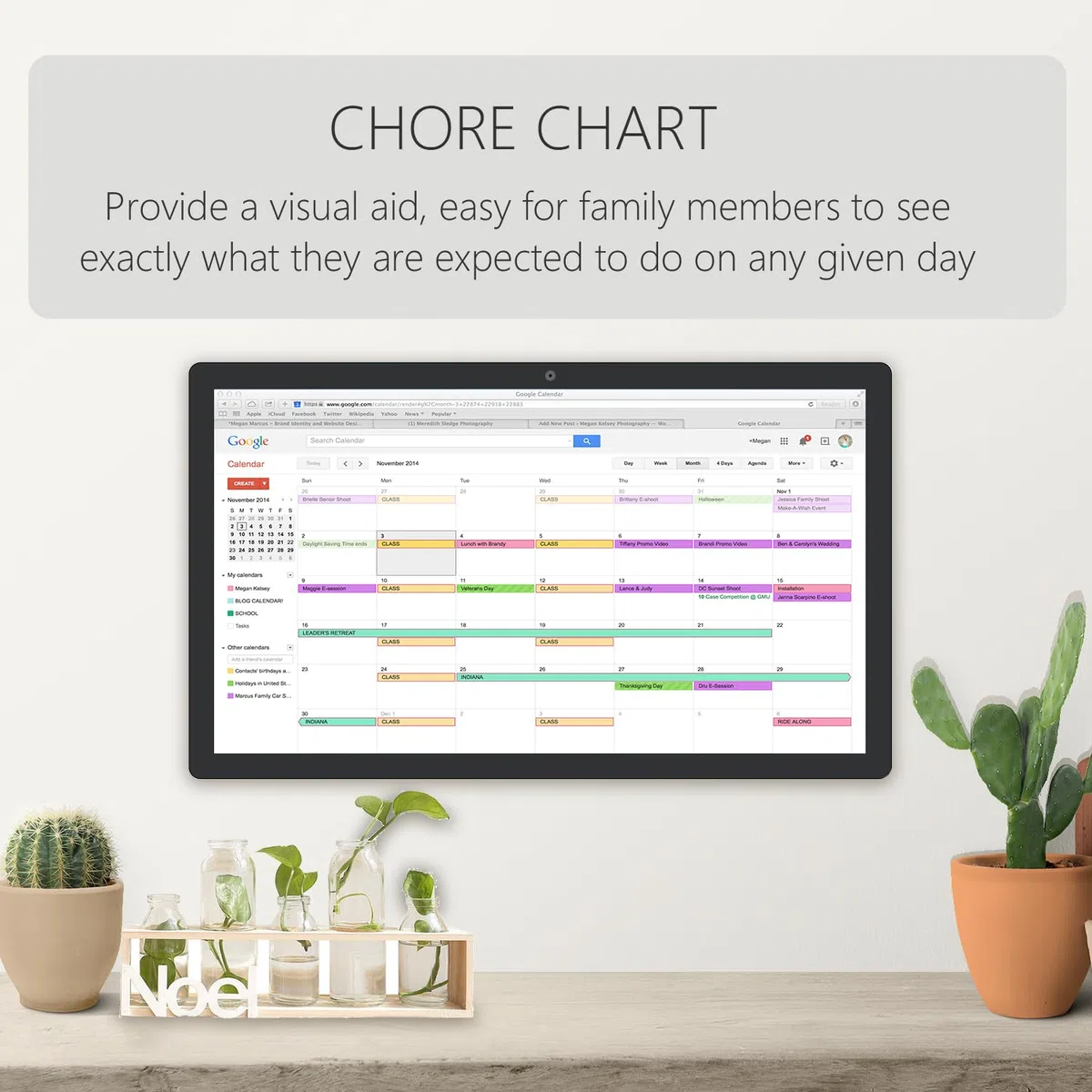 Calendario digital de pantalla táctil de 23.8 pulgadas y planificadores de pared, calendario inteligente de pizarra blanca para tabla de tareas y horario de trabajo, altavoces y cámara