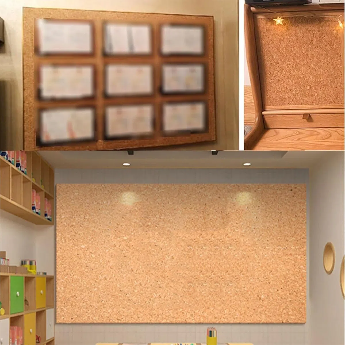 ZCX Tablón de anuncios, tablero de corcho, manualidades DIY for tablón de anuncios, carteles de puerta, decoración de pared, tablero de fotos, suministros for el hogar, escuela y oficina Rollo De Corc